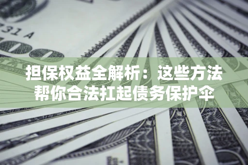 济南担保权益全解析：这些方法帮你合法扛起债务保护伞