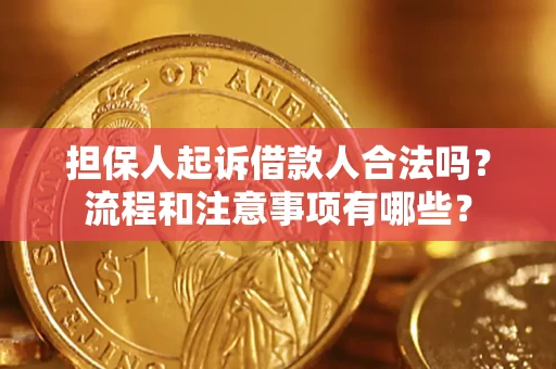 济南担保人起诉借款人合法吗？流程和注意事项有哪些？