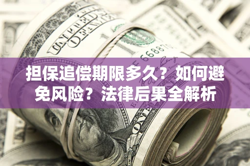 济南担保追偿期限多久？如何避免风险？法律后果全解析