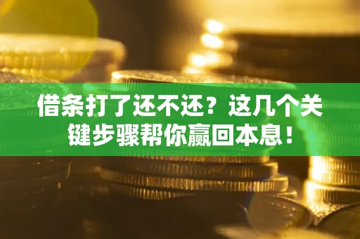 济南借条打了还不还？这几个关键步骤帮你赢回本息！