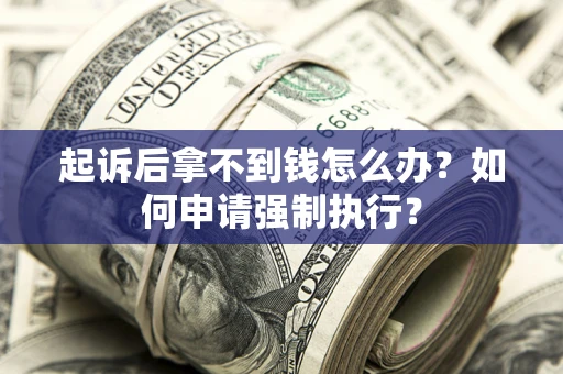 济南起诉后拿不到钱怎么办？如何申请强制执行？