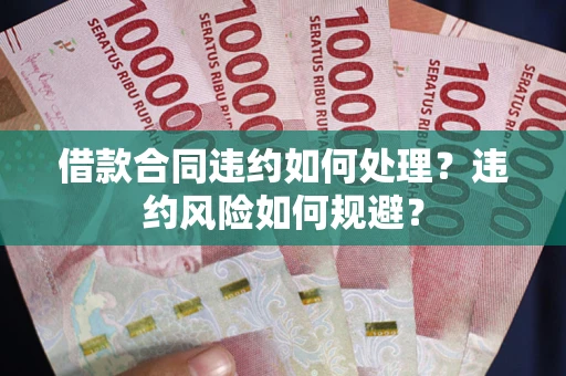 济南借款合同违约如何处理？违约风险如何规避？