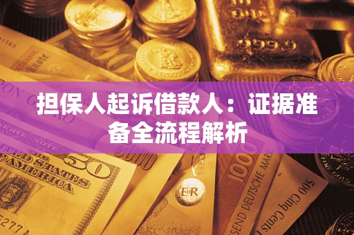 济南担保人起诉借款人：证据准备全流程解析
