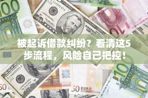 济南被起诉借款纠纷？看清这5步流程，风险自己把控！